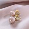 Earrings, Pink Pearl Earrings, Women'S Niche Design Ear Buckles, Light Luxury French Earrings