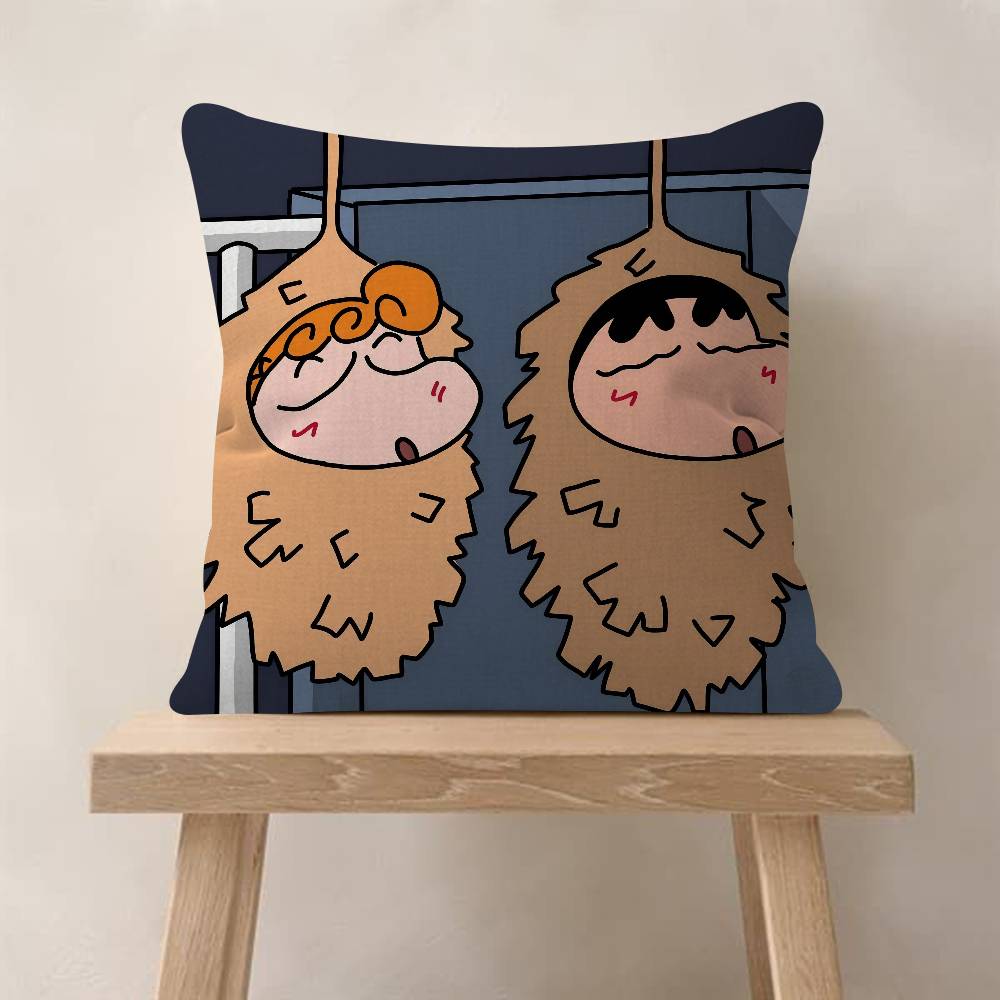Crayon Anime S-Shin Cartoon Chan Personalized Pillow Cover Kids Bedroom Wild Party Decor Pillowcase Kid Birthday Shower Gift