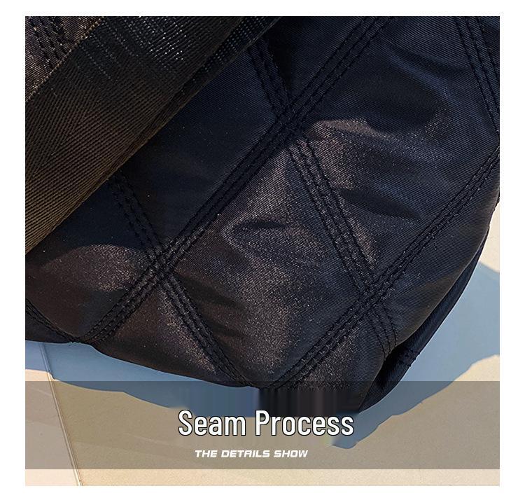 Autumn/Winter 2023 Women's Argyle Down Tote Bag - Large Capacity for Commuting, Shopping & College Students