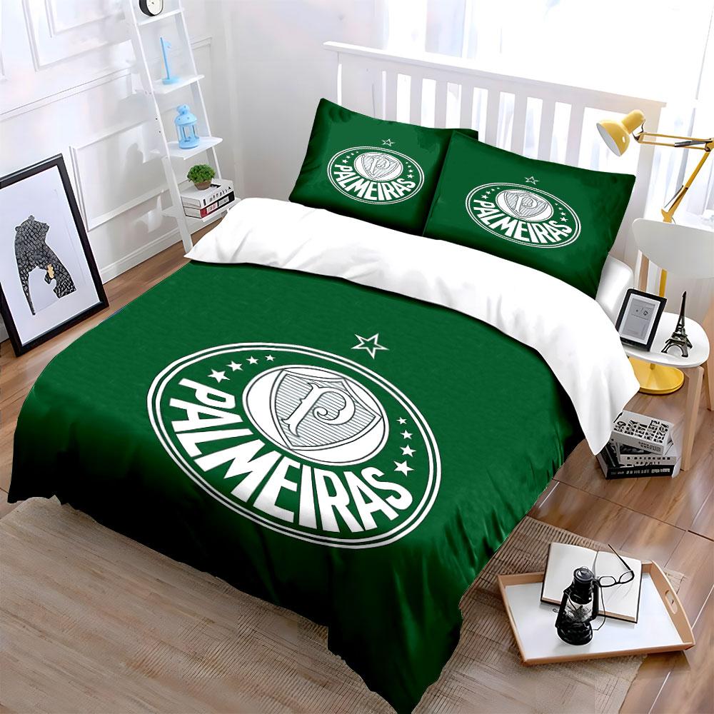 Green Palmeiras Bedding Set Bedding Duvet Cover Set Duvet Cover Pillowcases (1 * Duvet Cover 2 * Pillowcases, without duvet insert)