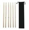 3 Pairs of 5A Wooden Drumsticks for Practice, with Storage Bag, Lightweight, Portable, and Extra for Beginners
