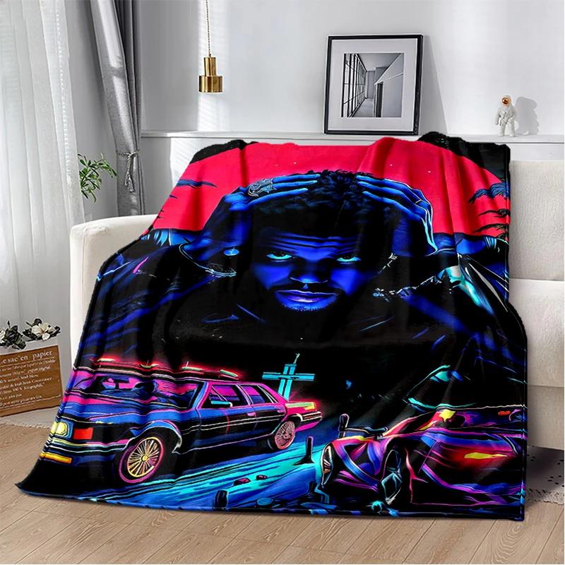 3D THE WEEKND,XO Alternative R&B Abel Tesfaye Flannel Blanket,Soft Throw Blanket for Home Bedroom Bed Sofa Travel Cover Kid Gift