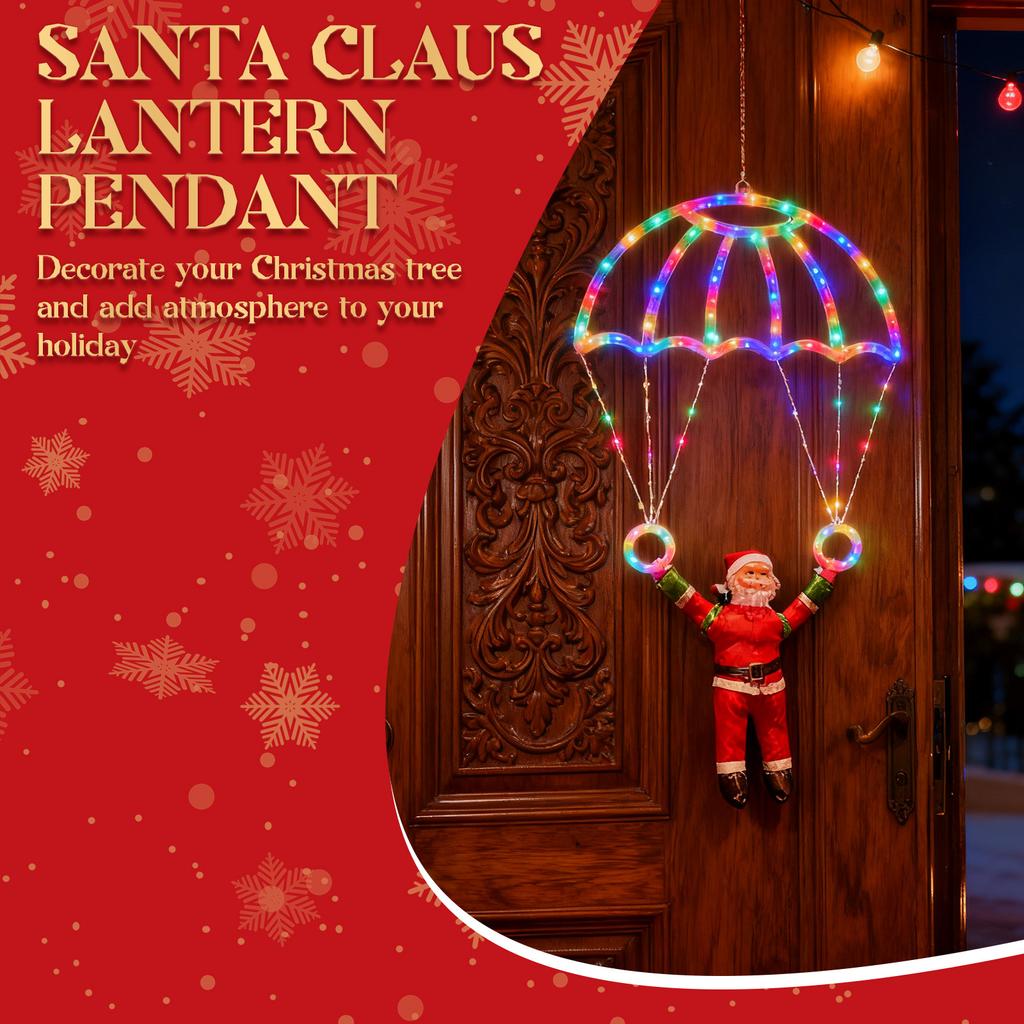 30cm Christmas Decorative Light Christmas Parachute Hanging Home Decor Light House Holiday Atmosphere Decoration