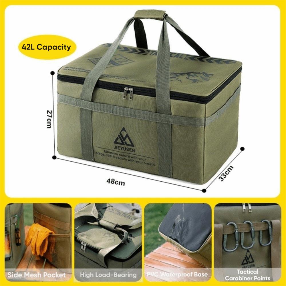 Large Capacity Camping Gear Organizer Portable Outdoor Equipment Bag Outdoor Camping
