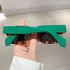 High Quality Retro High End Designer Style Edgy Punk Trendy Timeless Square Shaped Female For Both Male Sun Glasses