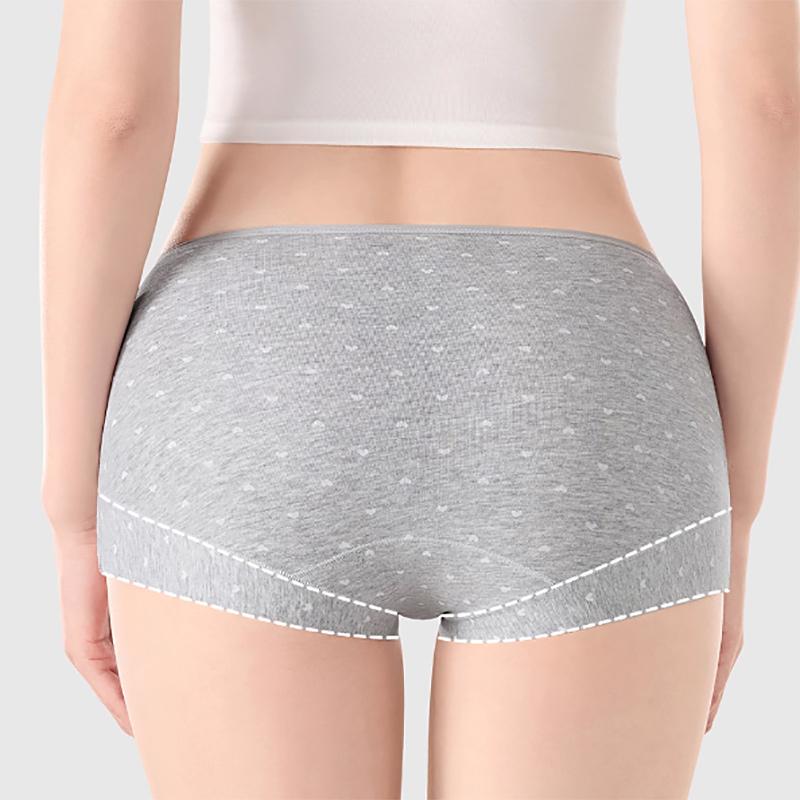 FallSweet 5 ks/Sada Dámské bavlněné kalhotky Boyshorts Spodní prádlo Bezešvé Boxerky Kalhotky Pohodlné Kalhotky Roztomilé Dívčí Kalhotky M-XXL