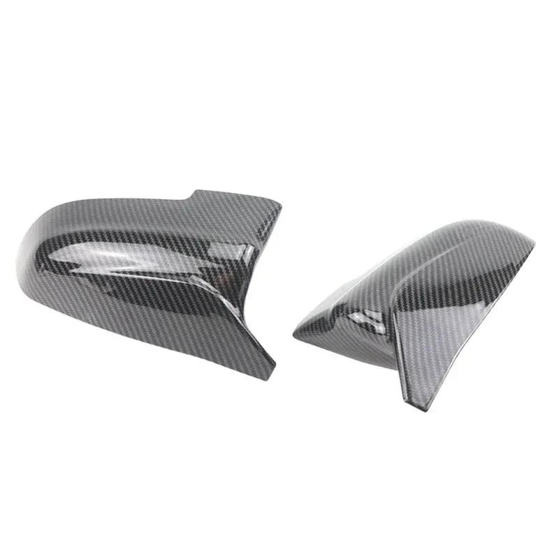M5 style Carbon Fiber Style Black Side Mirror cover Caps for BMW 5 6 7 Series F10 F11 F18 F07 F12 F13 F06 F01 F02 LCI