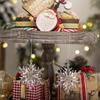 6pcs Acrylic Snowflake Pendant For Christmas Tree Decoration Transparent Snowflake Pendant Hanging Ornament For New Year Home Party