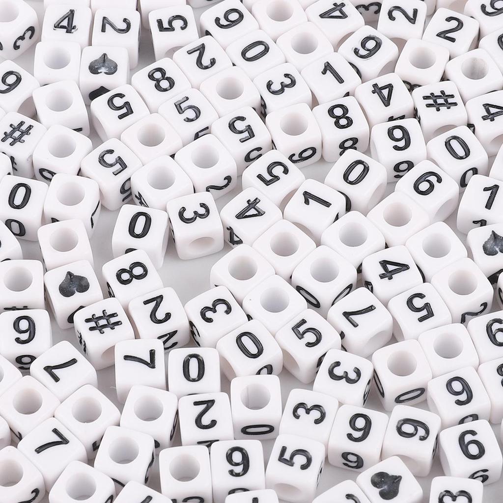 Colorful Acrylic Alphabet Beads for DIY Jewelry