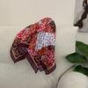 Women's Ethnic Style Leopard Print Scarf - Cotton Linen Silk Blend, Cashew Print, Autumn Accessory