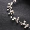 Wedding Hair Accessories Rhinestone Pearl Headband Wedding Headwear Princess Birthday Headband Silver Color Tiara  Accessories