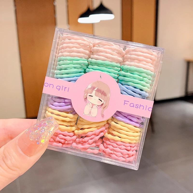 

Новая 90 шт. детская повязка на голову конфетных цветов с высокой эластичностью, не повреждающая волосы, резинка для волос, аксессуары для волос для девочки