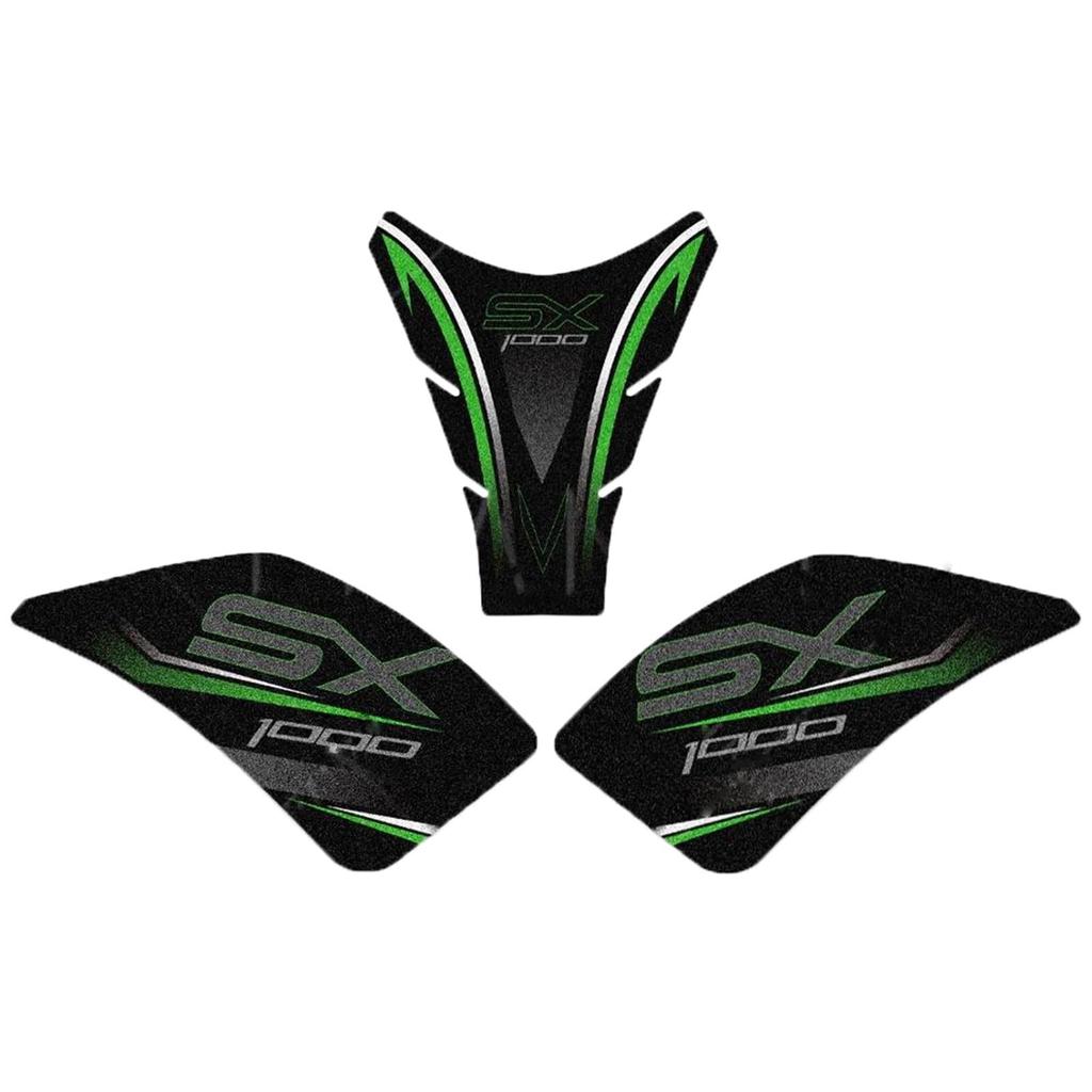 Tank Protector Motorcycle Tank Pad Sticker Protector Decal Accessories Fits Kawasaki Ninja 1000SX Z 1000SX 2017-2024 2023 2022 2021 2020(Green)