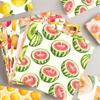 24pcs Cartoon Summer Fruit Craft Paper Flower Gift Packaging Paper  Birthday Party Gift Supplies