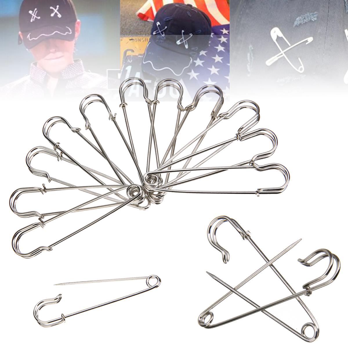 

Dugu 12 шт. новое большое сверхмощное одеяло из нержавеющей стали с большой булавкой для изготовления одеял