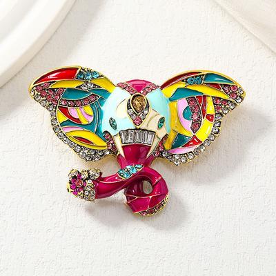 Elephant Retro Palace Femininity Ethnic Accessories Gift Brooch
