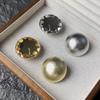 New Metal Round Earrings With Fashionable Personality Gold Frosted Earrings Women's Trendy Jewelry Accessories