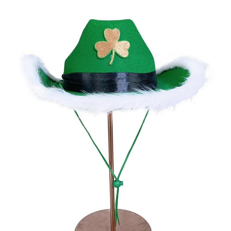 Festival Hat for . Patrick's Day Celebration Denims and Plastic Offering Portable Comfort and Individualized Style
