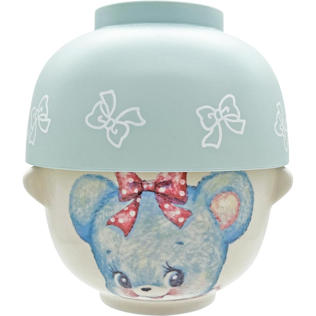 Hagley Soup Bowl and Rice Bowl 10 X 6 Made In "Swimmer" Set, Blue, Approx. Cm, Japan, SAN4905-1