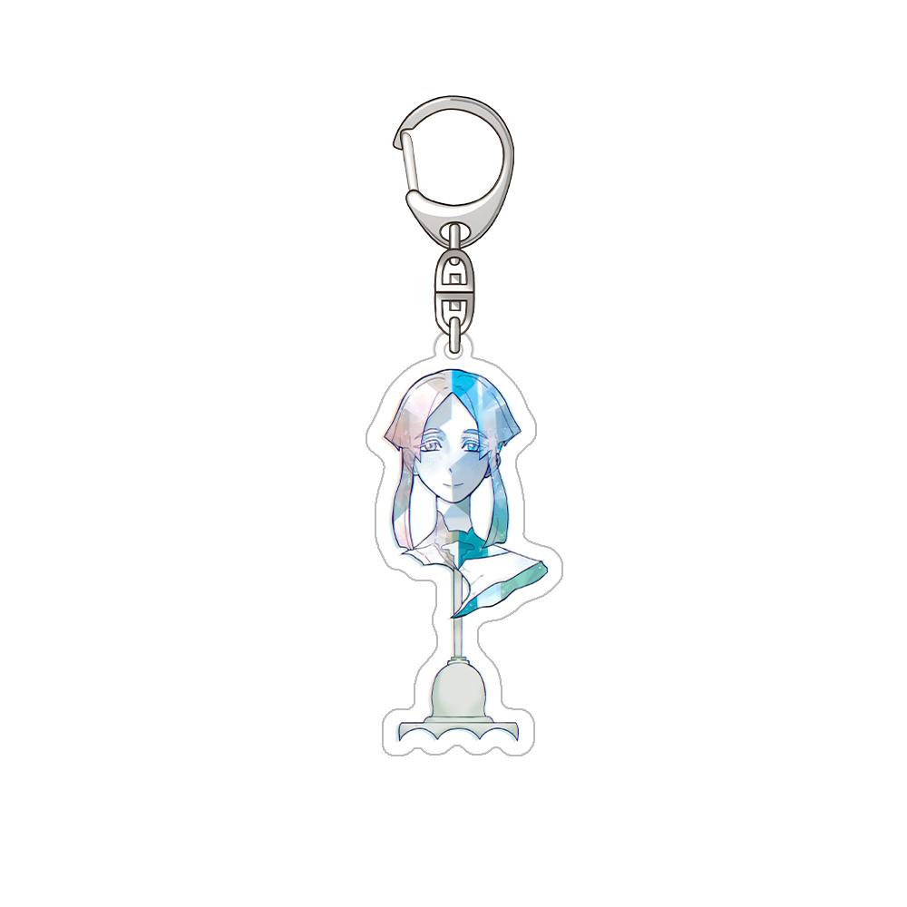 Land of the Lustrous Phosphophyllite rutile amethyst Obsidian Yellow diamond Ghost quartz Acrylic Keychain Bag pendant Fans Gift