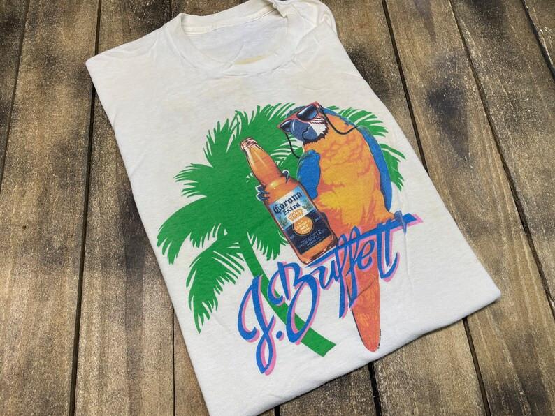 Jimmy Buffett Tour T-Shirt Short Sleeve Cotton White Unisex T-Shirt XXL