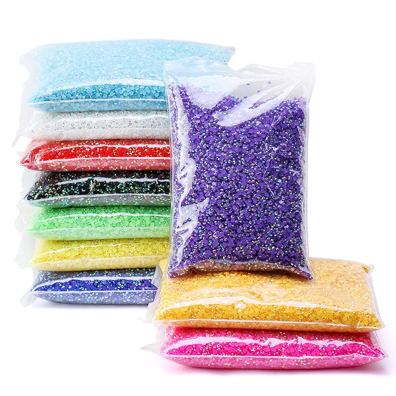 Flat Resin Rhinestone 2MM 3MM 4MM 5MM 6MM 100000PCS Jelly AB Nail Rhinestone for DIY Decoration