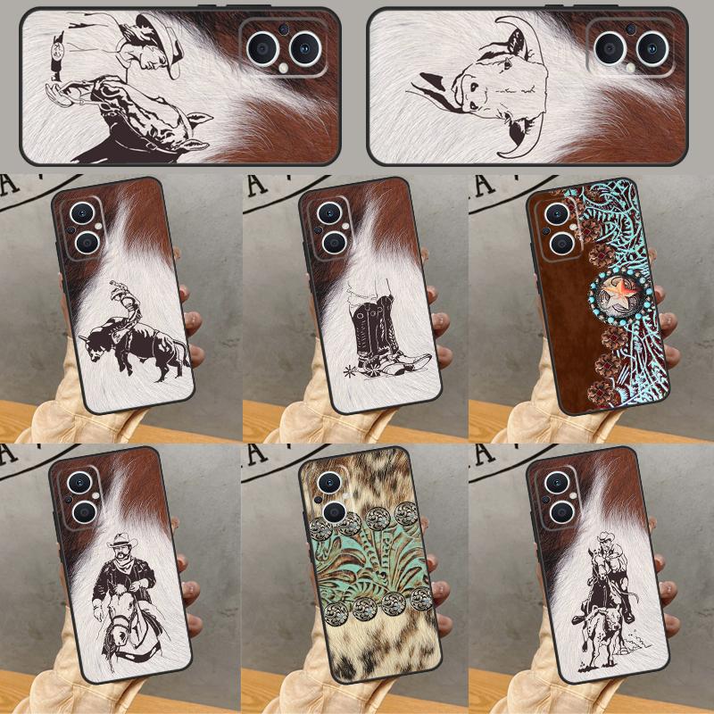 Western Cowgirl Cowboy Case For OPPO Reno 7 8 10 11 12 13 Pro 13F 12F 11F 8T OPPO Find X8 Pro X6 X3 X5 Lite Cover