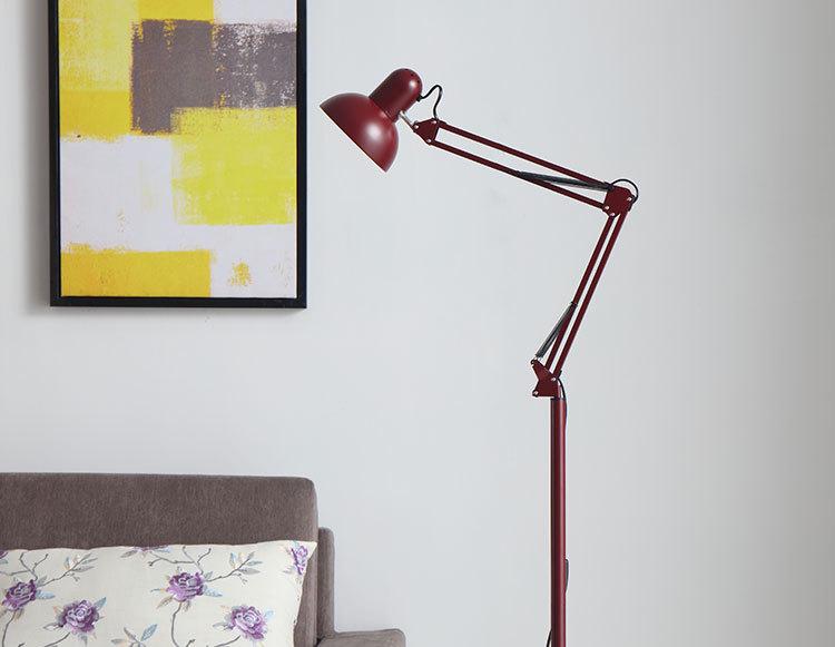 American Wrought Iron LED Floor & Table Lamps for Living Room, Eye-Protection, Therapy, Embroidery, Painting, Mahjong, & Fishing.