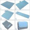 Picnic Blanket 200 X 200cm Outdoor Beach Blanket Foldable Waterproof Backing Picnic Blankets With Carrying Handle For Family, Beach, Lawn, Hiking, Cam