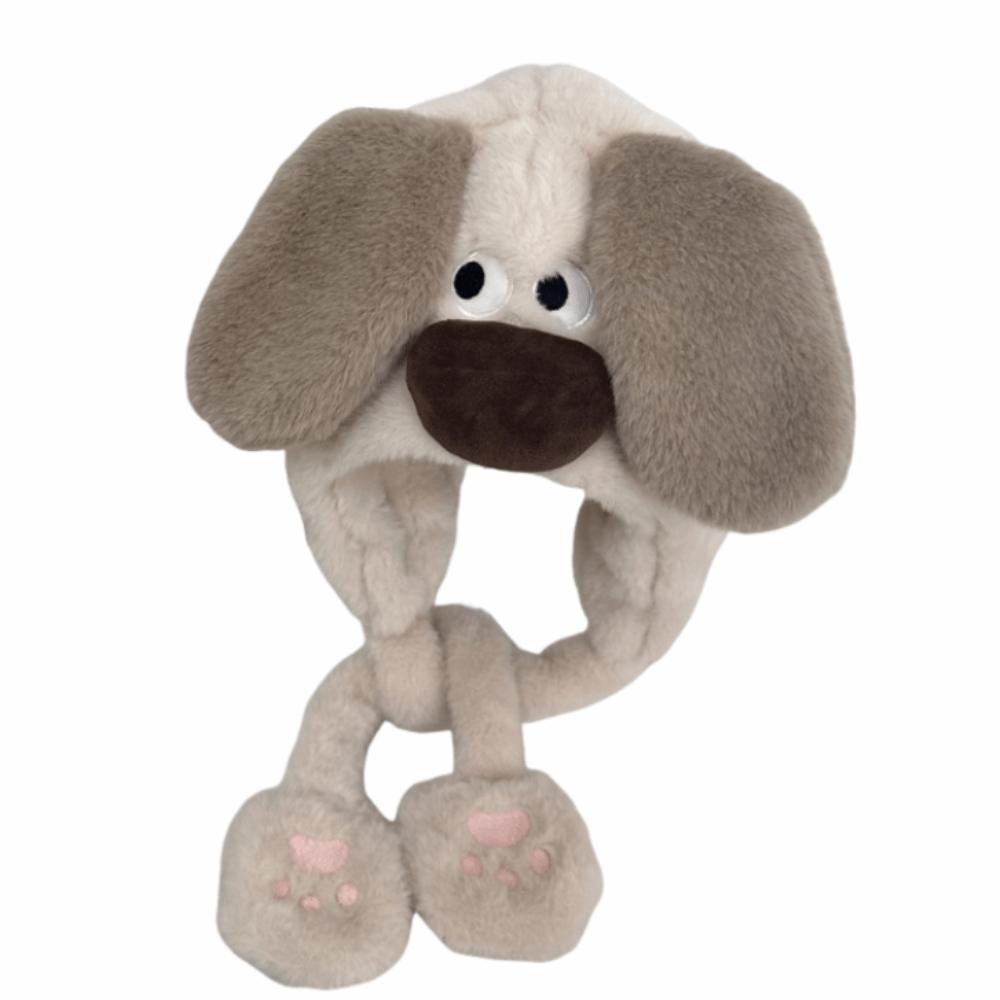 Coldproof Capybara Hooded Scarf Lamb Cartoon Beanie Caps Children's Pullover Cap  Autumn and Winter