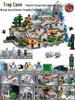 Compatible Lego Bricks: Minecraft Cave, War Village Puzzle for Boys, Birthday Gift