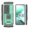 For Vivo iQOO Z9s 5G Case PC+TPU Kickstand Phone Protector with Lens Cover