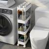 SVOHZAV Slim Kitchen Cart with Wheels 3-Tier 13cm 18cm 22cm