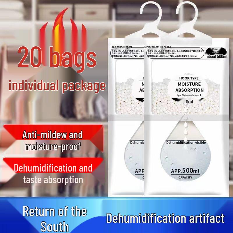 Anti-Mold Hanging Desiccant Moisture Absorption Bag for Home Use