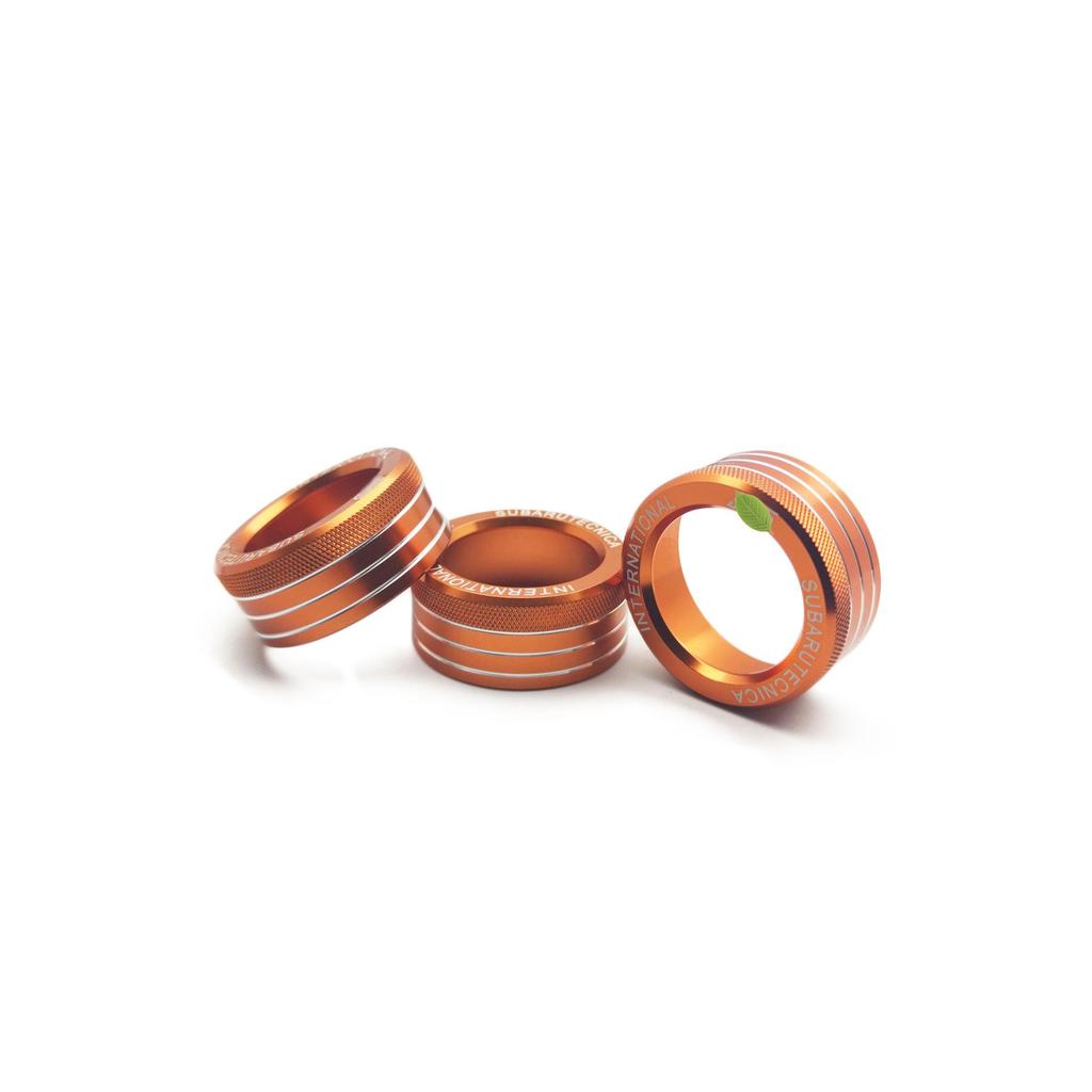 Decorative AC Knob Ring for GT86/Subaru BRZ - Fits 20 Models with Logo On Center Console.