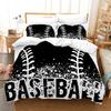 Baseball Sports Bedding Set Duvet Cover Pillowcase 100% Polyester King Size 3D Comforter Digital Printing Quilt Cover For Boys