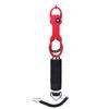 Portable Aluminium Alloy Fishing Grip Gripper Fish Lip Grabber Tool with Weigh Measure Red