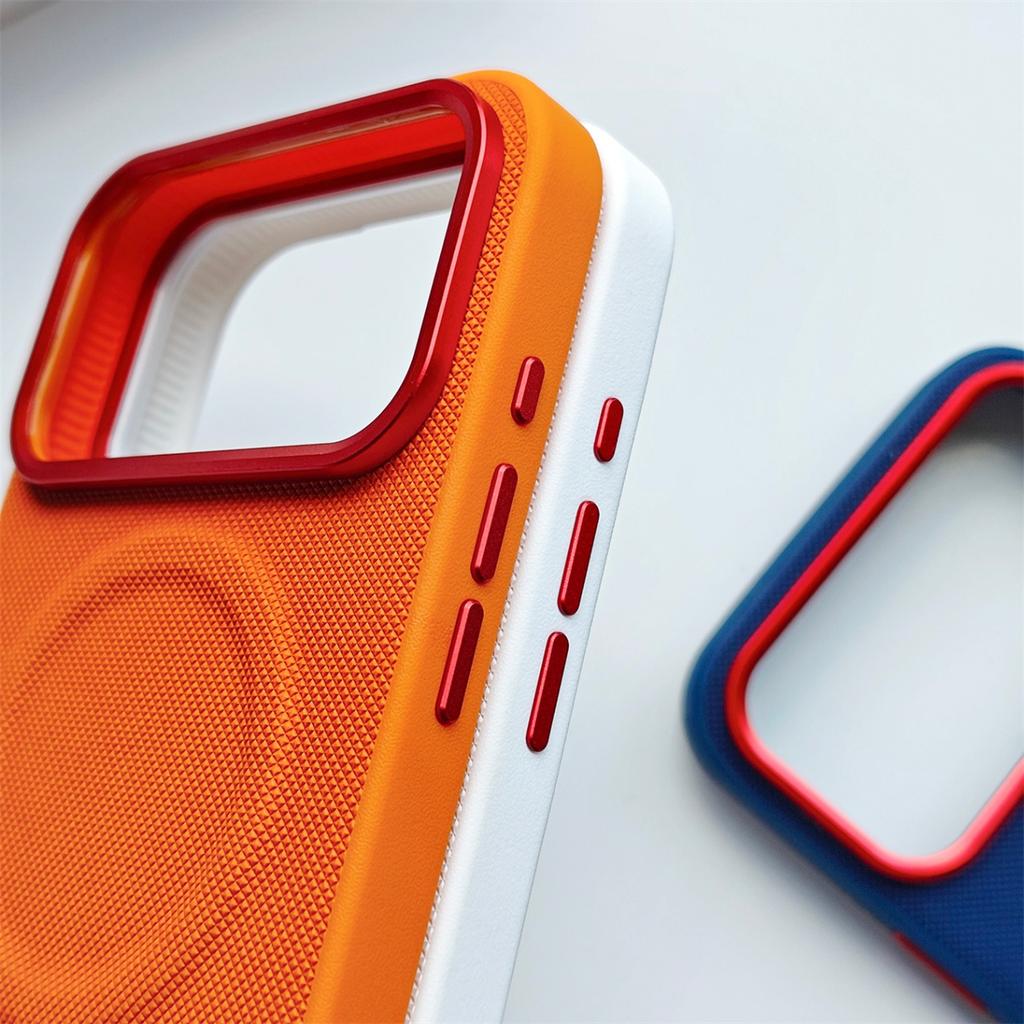 Leather Magnetic Phone Case for Iphone 17 Pro Max 17 Pro 17 Air for Magsafe Wireless Charging Shockproof Leather Hard Back Cover