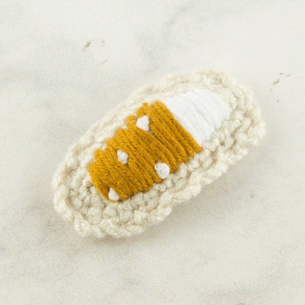 

Плетеная пряжка ручной работы в пятнистый цвет