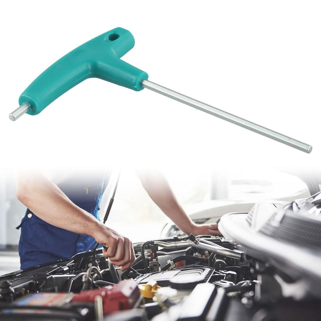 1pcs 1.5mm-10mm Hex Key T Shaped Grip End Wrench Inner Six Angle Screwdriver Handle Hex Key Wrench Spanner HRC52-54 Hand Tool
