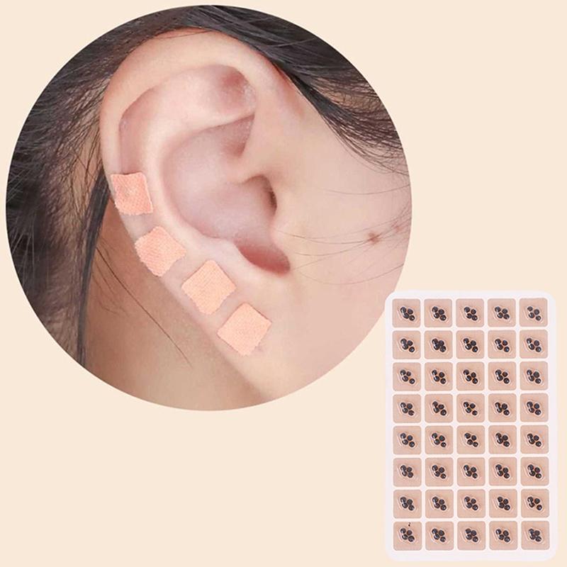 600Pcs Ear Care Ear Acupuncture Massage Therapy Needle Patch Seeds Sticker Auricular Auriculotherapy Vaccaria