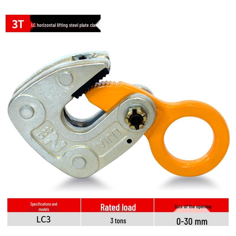 Jinyou Steel Plate Lifting Clamp: L-Type Vertical & Horizontal Forged Turning Rigging Hook