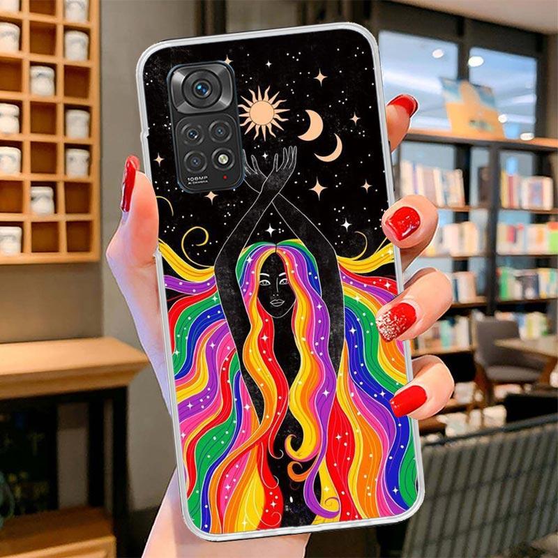 Funny Sun Moon Face Cover Phone Case For Xiaomi Redmi Note 15 14 13 12 11 10 Pro Plus 14S 12S 11S 11T 11E 10S Soft Fundas Shell