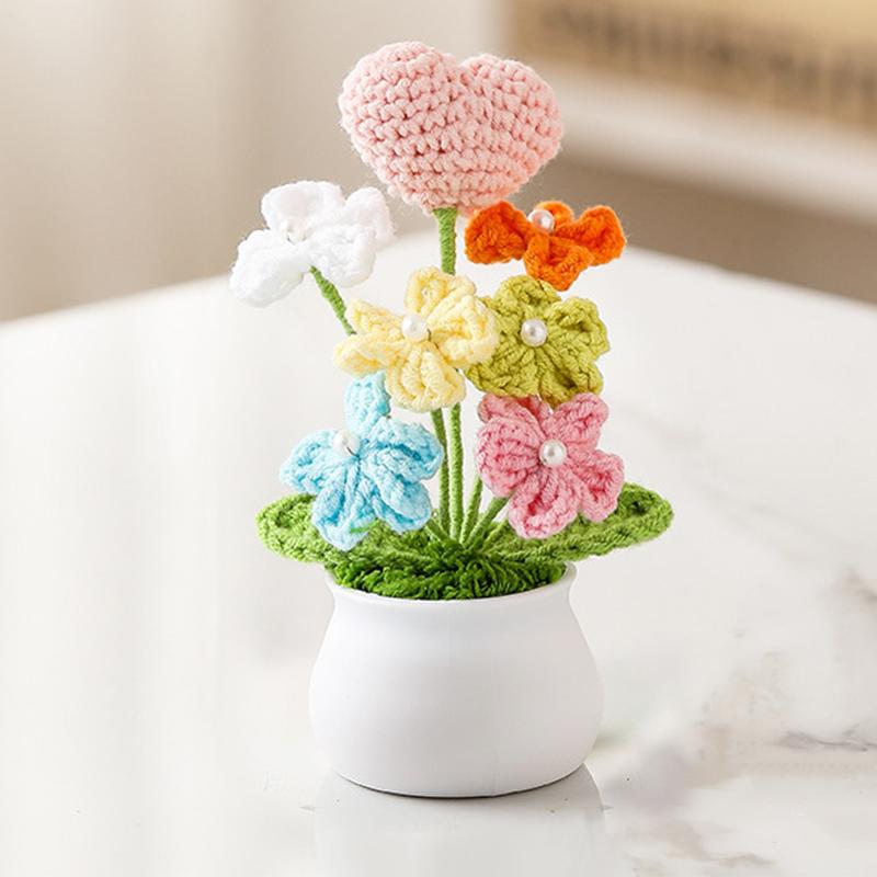 Künstliche gehäkelte Blume Simulation Bonsai Tischornament Heimhochzeitsparty