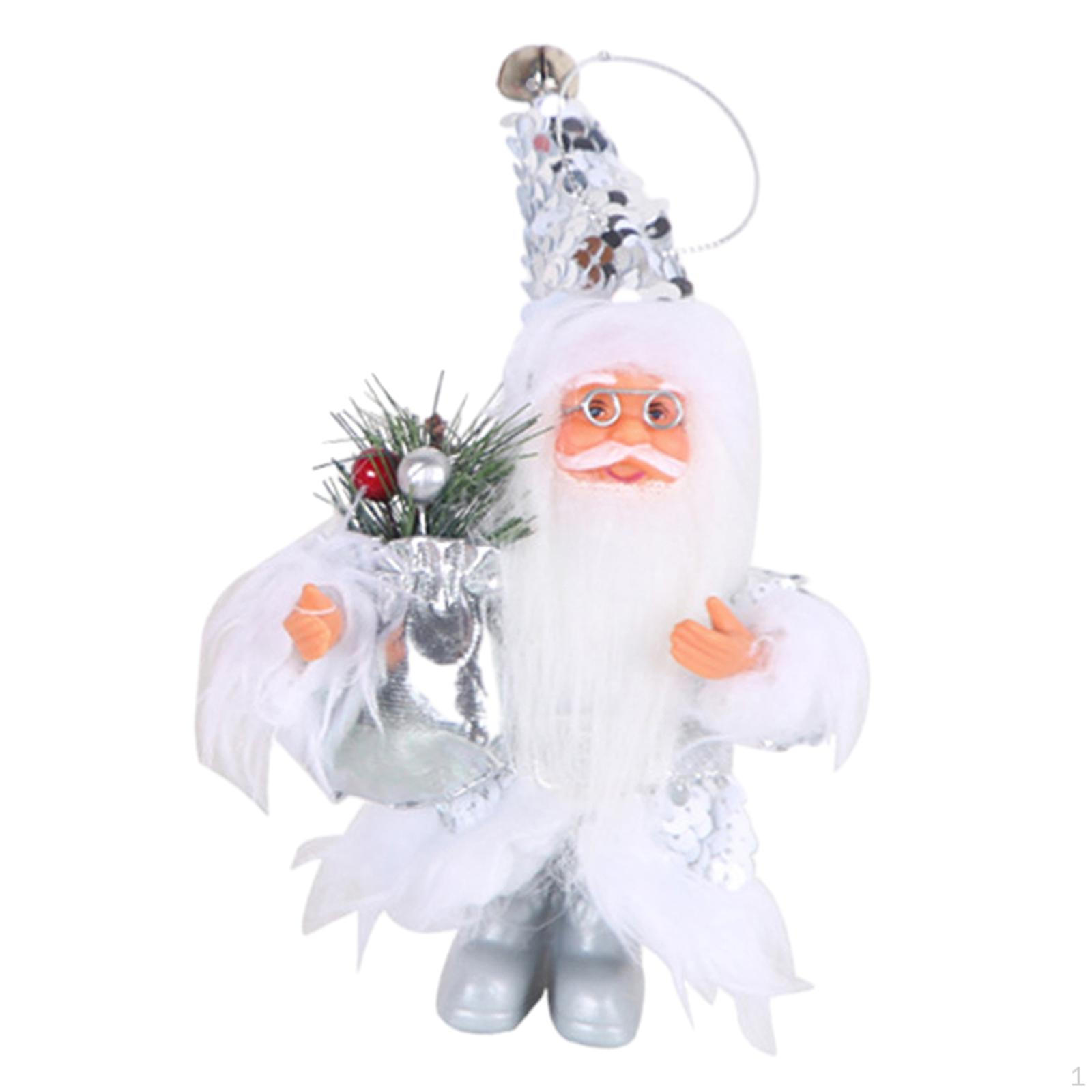 

Украшение на елку Фигурки Украшение Нежная Фигурка Санта Клауса Миниатюра для White Sequins Hat