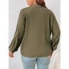 Women S Brushed Ribbed Half High Neck Solid Color Long Sleeve Top