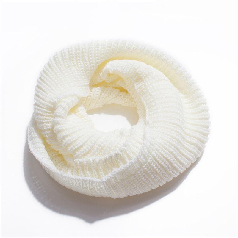 Autumn and Head Pin Woven Scarf Scarf Keep Scarf Two-Loop Warm Fashion Winter Wool