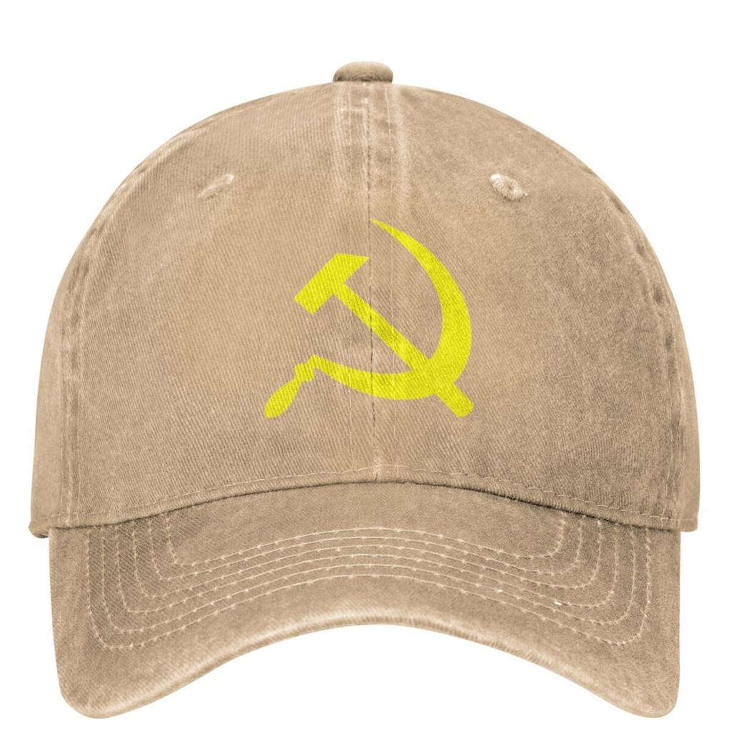 Soviet Union Baseball Cap Communism Gold Logo Running Hippie Yk Cool Trucker Hat Unisex Women Casual Sunshade Snapback Cap