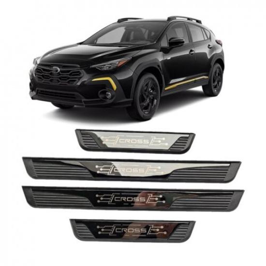 For Subaru Crosstrek Accessories Protector Door Sill Cover Scuff Plate 2016-2026