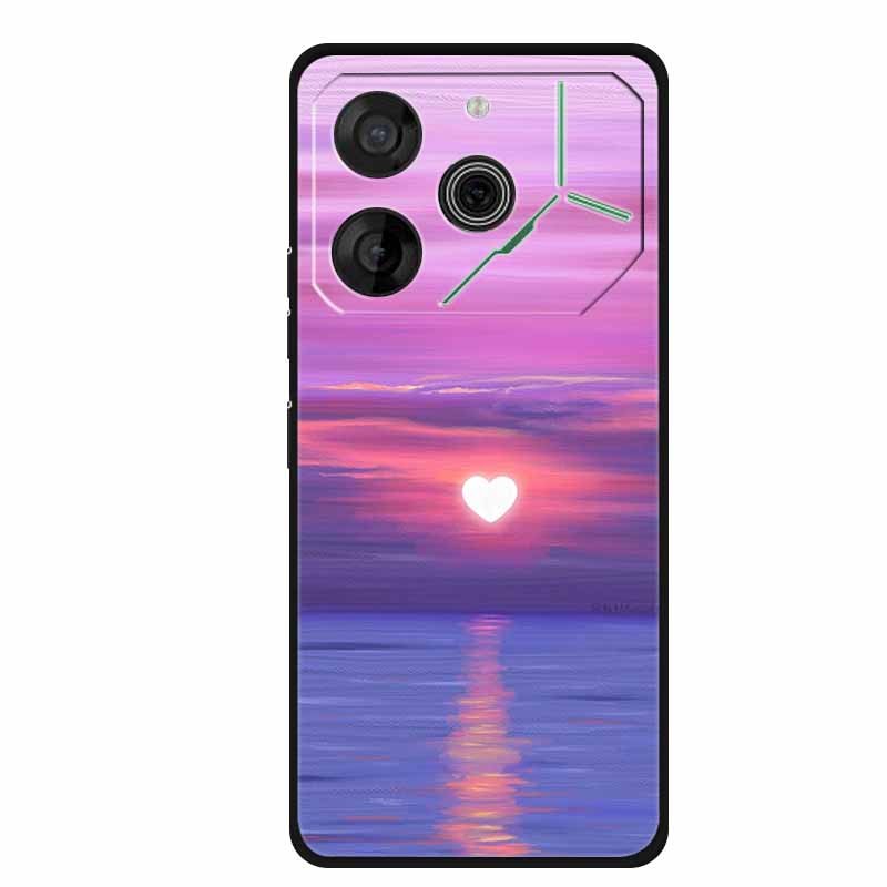 For Tecno Pova 6 Case Luxury TPU Soft Silicone Phone Cases Back Cover for Tecno Pova6 2024 6.78" Shockproof Love New Cute Coque